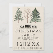 Invitation Logo professionnel minimaliste Noël (Devant)