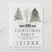 Invitation Logo professionnel minimaliste Noël (Devant)