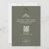 Invitation Logo professionnel minimaliste Noël (Dos)