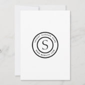 Invitation Logo Professionnel Plain Simple Moderne (Devant)