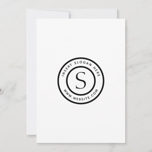 Invitation Logo Professionnel Plain Simple Moderne (Devant)