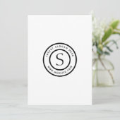 Invitation Logo Professionnel Plain Simple Moderne (Debout devant)