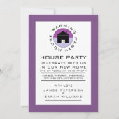Invitation Logo Purple House, House Party, House Party (Devant)