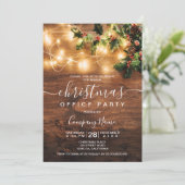 Invitation Logo rustique de la marque de Noël (Debout devant)