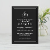 Invitation Logo Simple Business Soirée d'inauguration (Debout devant)