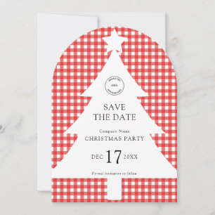 Invitation Logo Société Christmas Tree Party Enregistrer la d