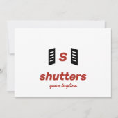 Invitation Logo Téléchargement Volets Marque Monogramme (Devant)