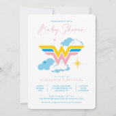 Invitation Logo Wonder Woman | BABY SHOWER (Devant)