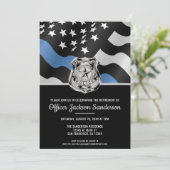 Invitation Loi sur la retraite des policiers Drapeau de la fo (Debout devant)