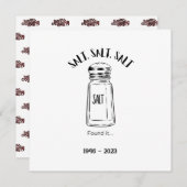 Invitation Loin shaker de sel - fond (Devant / Derrière)