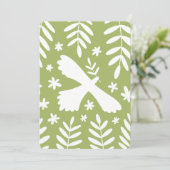 Invitation L'oiseau blanc (Debout devant)