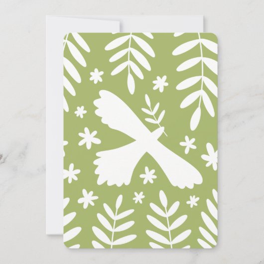 Invitation L'oiseau blanc (Devant)