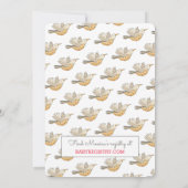 Invitation L'Oiseau De Mama Le Plus Doux Survolant Le Baby sh (Dos)