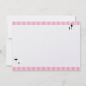 Invitation Loisirs en jupe de caniche (Dos)