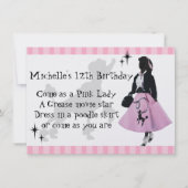 Invitation Loisirs en jupe de caniche (Devant)