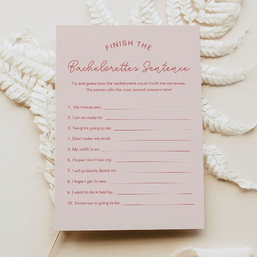 Invitation LOLA Finish the Bachelorette's Phrase Game