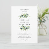 Invitation L'Olivier | Deux Branches mariage rustique (Debout devant)