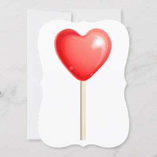 Invitation lollipop