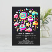 Invitation Lollipop Wonderland Bliss Anniversaire (Debout devant)