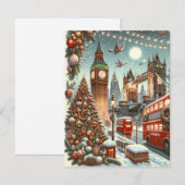 Invitation London's Festive Splendor - Vibrant Christmas Car (Devant / Derrière)