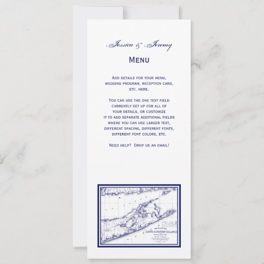 Invitation Long Island The Hamptons Map VC (Dos)