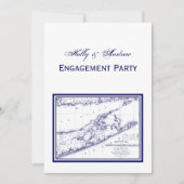 Invitation Long Island The Hamptons Map VC (Devant)