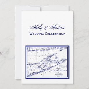 Invitation Long Island The Hamptons Map VC Mariage