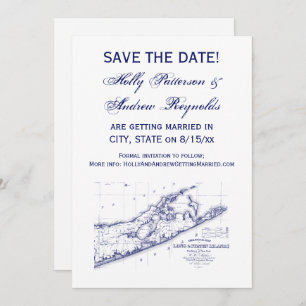 Invitation Long Island The Hamptons Map VC Mariage
