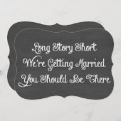 Invitation Long Story Short| Tableau de bord (Devant / Derrière)