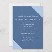 INVITATION LONGUE OMBRE FÉLICITATIONS À LA MARINE GRAD (Dos)