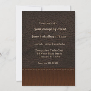 Invitation look cuir Brown