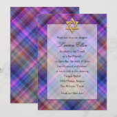 Invitation Look en couche bat mitzvah (Devant / Derrière)