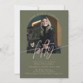 Invitation Look Who's 50 | Script Arch 50th Birthday Party (Devant)