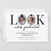 Invitation Look Whos Graduated Joint Graduation Party (Devant)