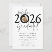 Invitation Look who's Graduated Photo Graduation Party (Devant)