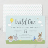 Invitation LOONEY TUNES™ | Wild One - Premier anniversaire (Devant / Derrière)