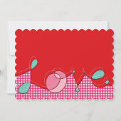 Invitation Loopy LOVE Plaids Bateau Chic Fête des mariées Par (Dos)