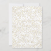 Invitation L'or de tableau encourage la partie de réveillon (Dos)