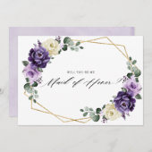 Invitation L'or d'ivoire pourpre serez-vous ma servante d'hon (Devant / Derrière)