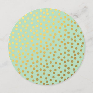 Invitation L'or en bon état chic pointille le sweet sixteen