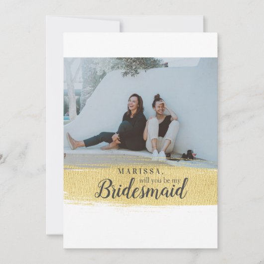 Invitation L'or moderne, tu seras ma proposition de servante (Devant)