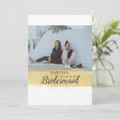 Invitation L'or moderne, tu seras ma proposition de servante (Debout devant)