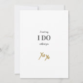 Invitation L'or moderne, tu seras ma proposition de servante (Dos)