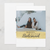 Invitation L'or moderne, tu seras ma proposition de servante (Devant / Derrière)