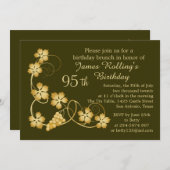 Invitation L'or part sur la vigne, votre (Devant / Derrière)