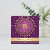 Invitation L'or pourpre indou de Ganesh met en rouleau (Debout devant)