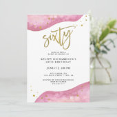 Invitation L'or rose de Geode et de Faux regardent le (Debout devant)