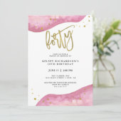 Invitation L'or rose de Geode et de Faux regardent le (Debout devant)