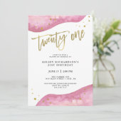 Invitation L'or rose de Geode et de Faux regardent le 21ème (Debout devant)