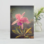 Invitation L'orchidée de Cattleya et trois colibris Heade (Debout devant)